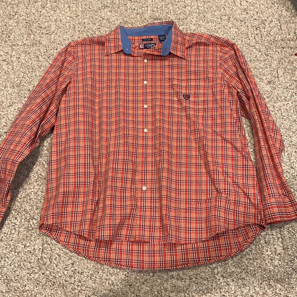 41. Chaps Collared Dress Shirt XXL